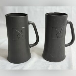Playboy Vintage-1970s Beer Stein Mug Bundle-2 Mug Total
